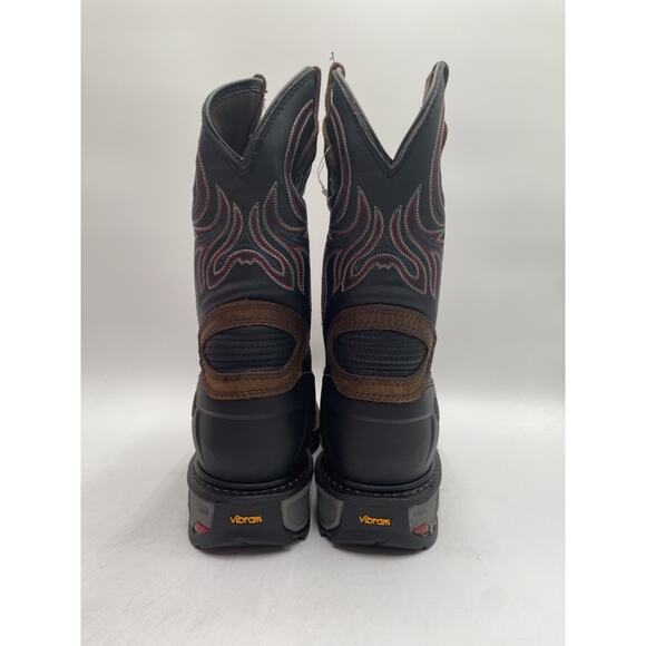 Justin WK2104 TANKER Men's NEW WITH DEFECT Steel-Toe Boot Brown US Size 11.5 - Picture 7 of 10